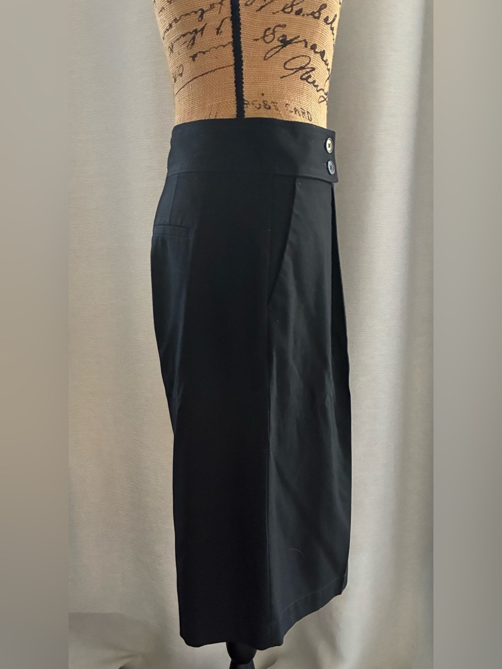 GAP Black Tailored Culotte with Branded Waist Label - Picture 2 of 8